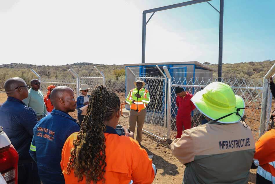 The Standing Committee on Provincial Public Accounts led by the Chairperson, Hon. Job Dliso conducted oversight visit at Modimong Water Infrastructure Upgrade in the Greater Taung local Municipality.