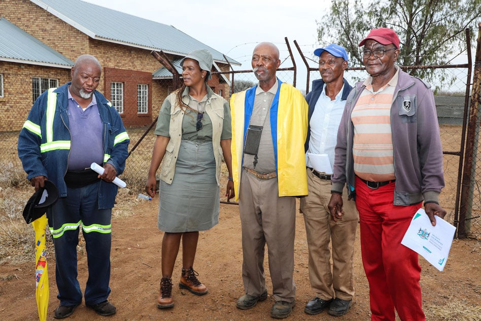 Hon Bitsa Lenkopane conducted an oversight meeting with various farmers affected by the recent veld fire outbreaks that have been happening in some parts of Dr Ruth Segomotsi Mompati and the Bojanala district.