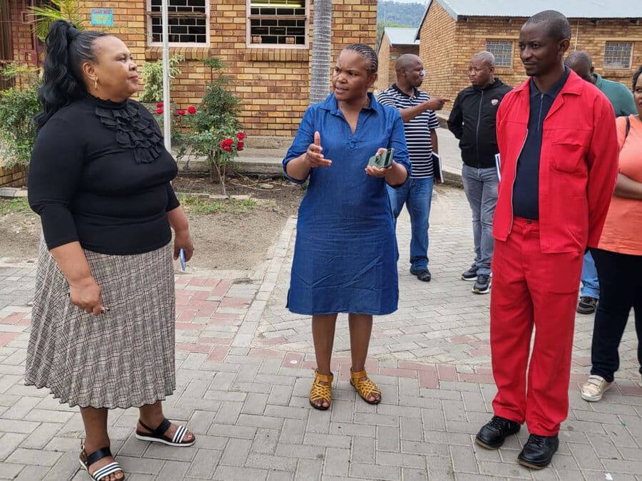 The Portfolio Committee on Education, Culture, Arts, Sports and Recreation chaired by Hon. Priscilla Williams conducted an oversight visit at Mmabana Tlhabane and I.D Damons Combined school in Rustenburg Local Municipality in Bojanala District.