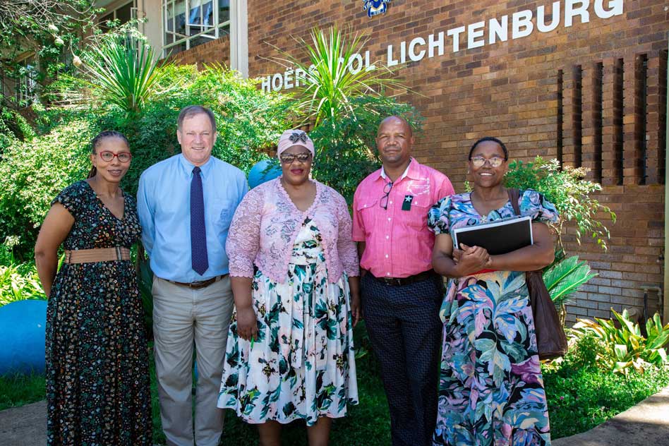 Hon Lena Miga proceeded to conduct unannounced oversight visits at Lichtenburg Hoerskool and Sesanko Primary School to check the school’s readiness for the 2024 school year.