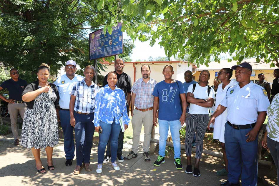 North West Legislature’s Portfolio Committee on Public Works and Roads, Community Safety and Transport Management led by Hon Mmoloki Cwaile conducted an oversight visit at Nietvirdiend Police Station