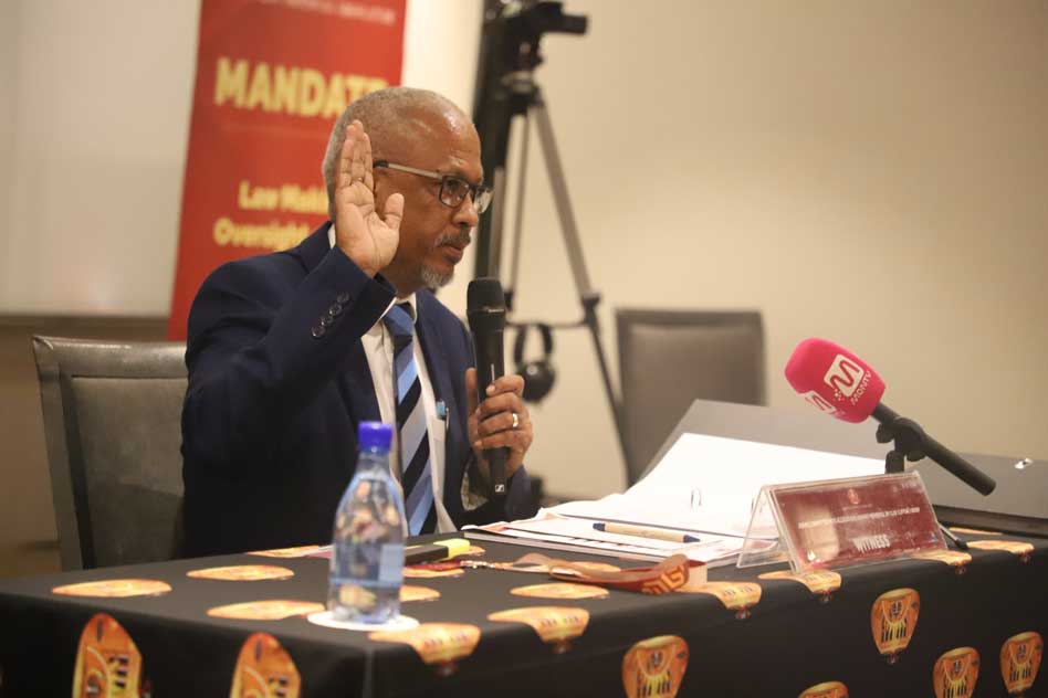 Day 1 of the Ad Hoc Committee on Allegations Against Member (s) by Cllr. Clifton J Groep