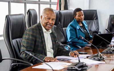 Hon. Paul Sebegoe, held a meeting with the MEC for the Department of Public Works and Roads