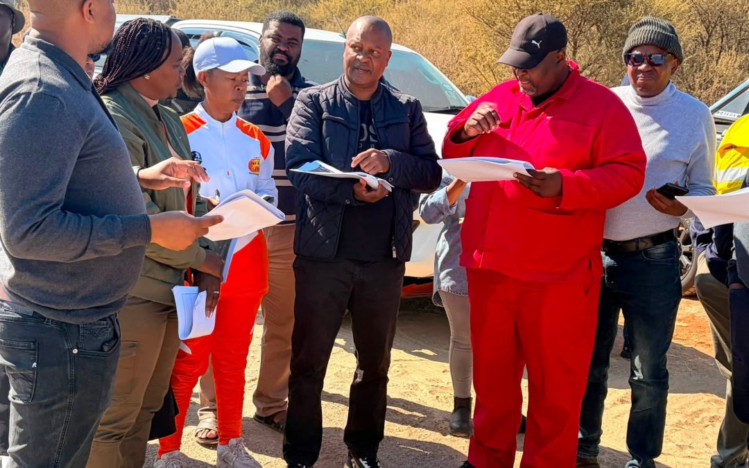 Public Works and Roads Committee visits Upgrading of Roads in Dwarsberg and Molatedi in Moses Kotane Local Municipality